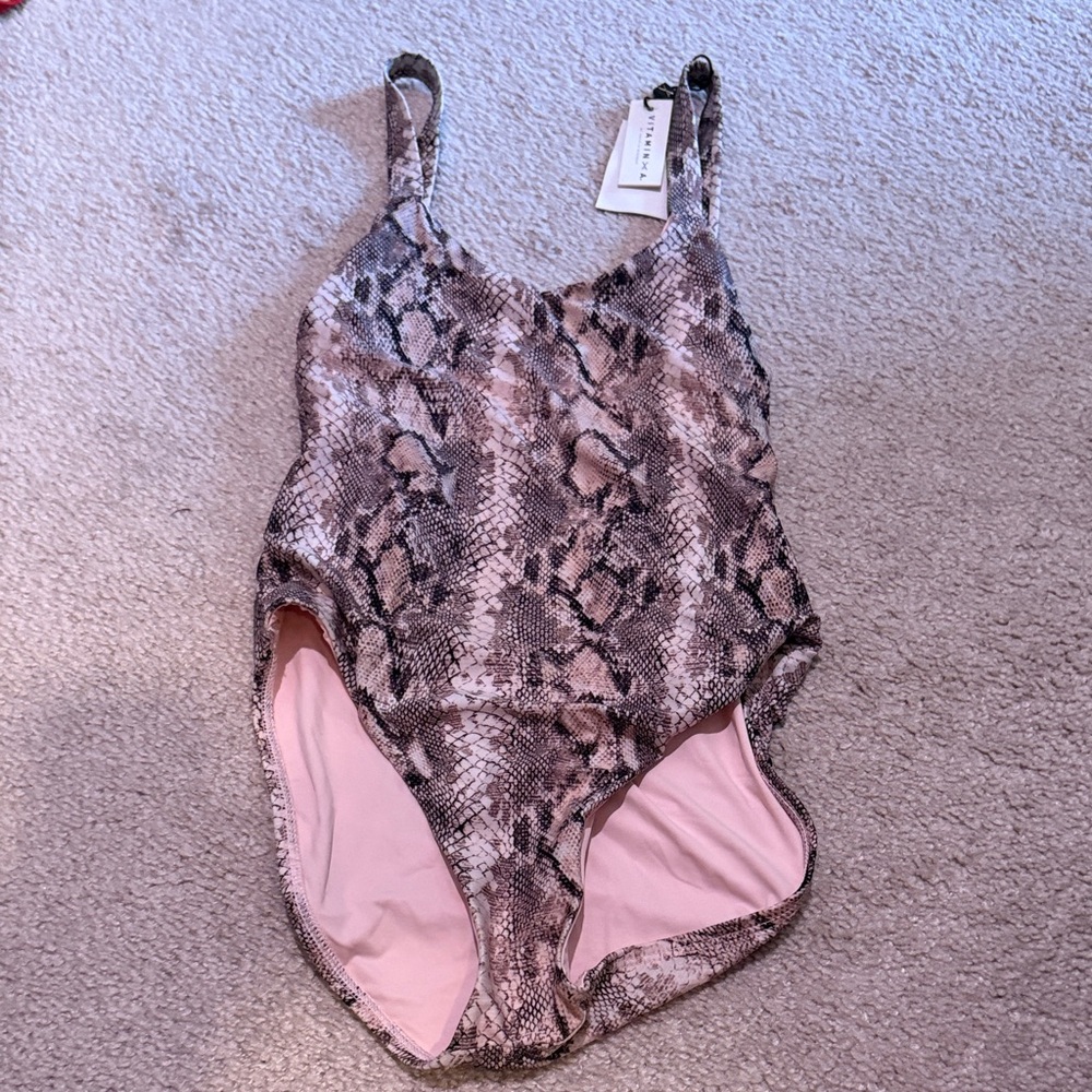 Vitamin A Kids Snake Print Bodysuit